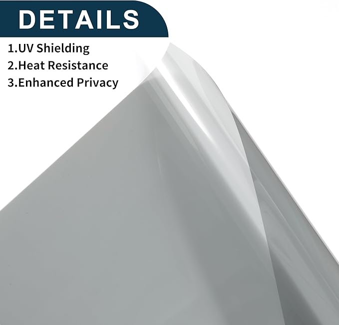 Motoforti Nano Ceramic Car Window Tint Film VLT 47% IRR 55% UVR 80% Black 5ft x 30inch Privacy Film 2mil PET 1 Pc