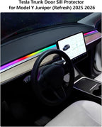for Tesla LED Car Ambient Lighting Strip Model Y Juniper Model 3 Highland Accessories 2017-2026 LED Light Strip Dashboard Air Vents Interior Waterproof Decoration Atmosphere Ambient Lighting