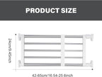 Geetery 4 Pcs Closet Tension Shelf Rod Metal Expandable Shelf Organizer Adjustable Closet Shelves Rack DIY Dividers Separator