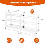 Expandable Shoe Rack for Closet Adjustable Metal Shoe Rack for Entryway 18.5"-33" Free Standing Shoe Organizer 12 Pairs with 