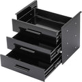 Menkxi 16 inch Under Desk Drawer Storage Pull out Storage Organizer Mounted Metal Sliding Hidden Under Counter Drawer Vertica