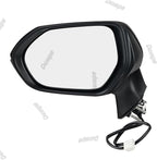 Driver Side Mirror Assembly Compatible with Toyota Corolla 2020-2025 Heated Power Adjustable Glass Replace 8794012L00, TO1320392, 8794002929, 8794002917 Black (5Pin Left)
