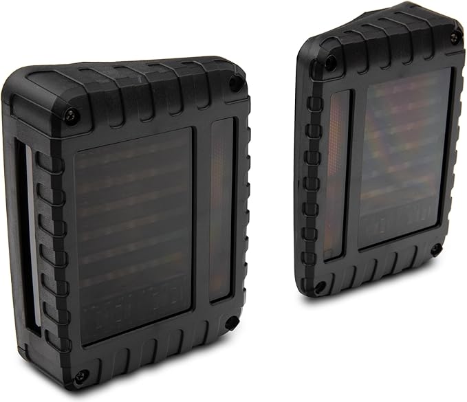 Raxiom Smoked LED Tail Lights Set Assembly Iconic Styling Fits Jeep Wrangler JK 2007-2018