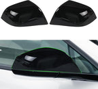 Side Mirror Cover for Tesla Car Exterior Accessories ABS Plastic Outside Cap (Pack of 2)(Model S 2016-2020 Gloss Black)