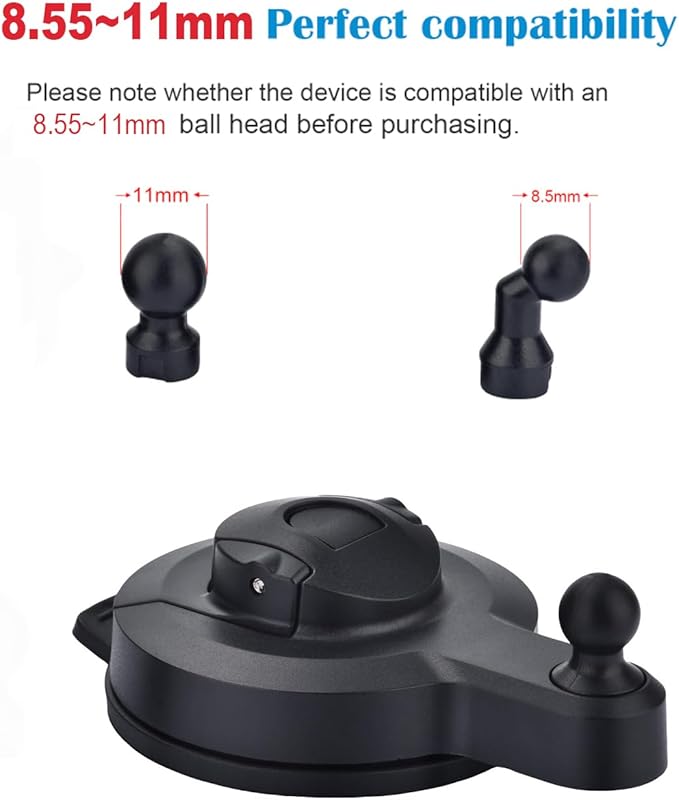 The Universal Car Dash Cam Suction Cup Holder is Compatible with Garmin Mini/Mini 2/Min 3 30 35 45 46 55 56 65W 66W 67W X110 X210 X310/Speak Plus.