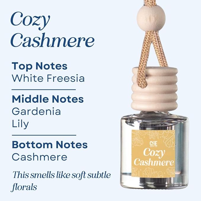 CANDECraftCo Car Air Hanging Fragrance Oil, Car Auto Freshener for Essential Oils, Scents Fragrance Aromatherapy Automobile D