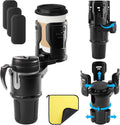 2 in 1 Car Cup Holder Expander, Multifunctional Expandable Car Cup with 360° Rotating Cup Holder Adapter Extender for Car with Adjustable Base Cup Holder Organizer for Large Water Cups and Drinks