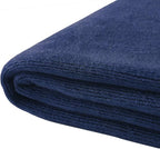 Homiest Decorative Knitted Throw Blanket with Fringe Soft & Cozy Tassel Blanket for Couch Sofa Bed (Navy Blue, 50x60)