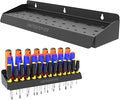 UNITEDPOWER Screwdriver Holder, Wall Mount Storage Rack Organizer for Workshop, Shed, Garage, Home, Stores up to 32 Screwdriv