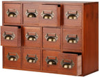 Apothecary Drawers Apothecary Cabinet with Drawers Card Catalog Cabinet Wooden Card Catalog Wooden Storage Box for Desktop Or