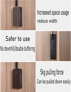 Sliding Wardrobe Closet Rod - Pull Down Hanging Rail For Wardrobe, Adjustable Hanging Lift Clothes Rails, Extendable Clothes 