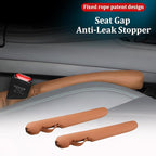 Car Seat Gap Filler, 2PCS Between Vehicle Seats Console Organizer Stop Things from Dropping, Automotive Interior Chair Gap Coverage Fill, Universal for SUV Automobile Truck (Brown)