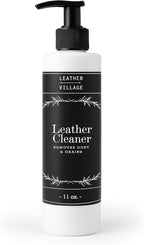 LEATHER VILLAGE Leather Cleaner and Conditioner for Car Seats, Furniture & Couch 2-in-1 Leather Care Kit with Wipe Cloth – No