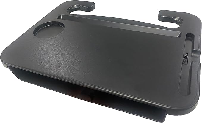 Multi-Functional Car Steering Wheel Desk - Great for Eating, Studying, and Working, Includes Side Seat Storage to Help Prevent Dropping, Bonus: Free Car Phone Holder Included
