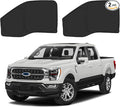 Front Side Window Sun Shade for 2021-2025 Fo-rd F150 Accessories 2Dr 4Dr Pickup, Foldable Window Sunshade Sun Visor Protector for F150, Side Window Shades Sun Shield Blocks UV Rays Heat
