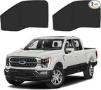 Front Side Window Sun Shade for 2021-2025 Fo-rd F150 Accessories 2Dr 4Dr Pickup, Foldable Window Sunshade Sun Visor Protector for F150, Side Window Shades Sun Shield Blocks UV Rays Heat