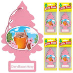 LITTLE TREES Car Air Freshener | Hanging Tree Provides Long Lasting Scent for Auto and Home | 24 Air Fresheners |Cherry Bloss
