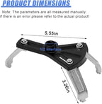 YoRise Car Fuel Pump Removal Tool, Adjustable Auto Fuel Lid Tank Cover Collar Ring Install Spanner with 3 Arms, 5.2'' to 7.17