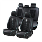 Coverado Car Seat Covers Full Set, 5 Seats Universal Seat Covers for Cars, Breathable Fabric Faux Leather Auto Seat Cushions,