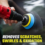 ExoForma Car Scratch Remover Kit for Scratches & Swirls - Paint Correction System with Drill Attachment, Polishing Pad & Microfiber Towel - Restores Color, Gloss, and Shine - for All Paint Finishes