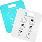 Cabilock Shirt Folding Board Adult Size 12X10 Inch Clothes Folder Laundry Organizer 2-Pack T-Shirt Folding Tool for Neat and 