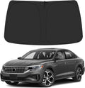 Windshield Sun Shade for 2012-2022 Volkswagen VW Passat Accessories, Foldable Window Sunshade Sun Visor Protector, Front Windshield Sunshade Sun Shield Blocks UV Rays Heat