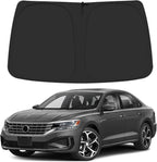 Windshield Sun Shade for 2012-2022 Volkswagen VW Passat Accessories, Foldable Window Sunshade Sun Visor Protector, Front Windshield Sunshade Sun Shield Blocks UV Rays Heat