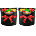 2PC Car Trash Can Leakproof Garbage Can for Car Hanging Back Seat PU Leather Vehicle Trash Bin Removable Liner for Travel Road Trip