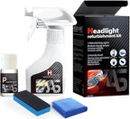 Headlight Cleaner, Headlight Restoration Kit, Automotive Headlamp Restoration Fluid,Car Light Polish Cleaning Kits Ceramic Co