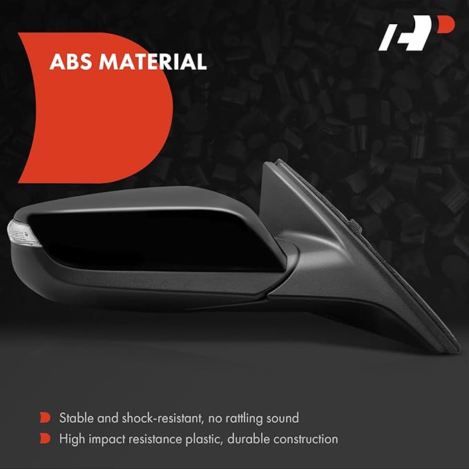 A-Premium Pair (2) Driver and Passenger Side Power Door Mirror - Compatible with Chevrolet Malibu 2016-2019 - Heated Manual F