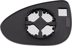 TRQ Right Passenger Side Mirror Glass Convex Snap On Clear Compatible with 2012-2020 Chevrolet Sonic GM1325156
