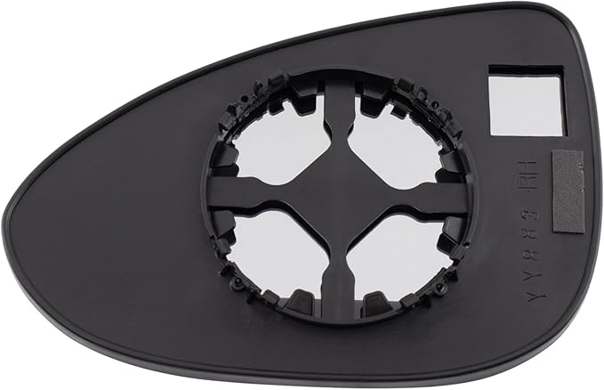 TRQ Right Passenger Side Mirror Glass Convex Snap On Clear Compatible with 2012-2020 Chevrolet Sonic GM1325156
