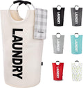 Caroeas 90L Laundry Basket (13 Colors), Waterproof Laundry Hamper, Laundry Bag with Padded Handles, Clothes Hamper, Collapsib