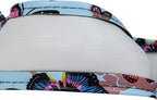 CAR-GRAND Pretty Colorful Butterfly Steering Wheel Cover, Universal 14.5-15 Inch Anti-Slip Leather Car Wheel Protector for Wo
