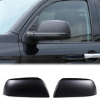 Car Door Rear View Mirror Cover Trim Compatible with Toyota Tundra 2007-2021 Sequoia 2008-2020 Exterior Rearview Mirror Housing Cap Protector Accessories, Only Fit Without Turn Signal Lights Version