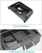 CDEFG 2PCS for 2025 2026 Ford Maverick Center Console Organizer Tray, for 2025 2026 Ford Maverick Accessories Dash Screen Org