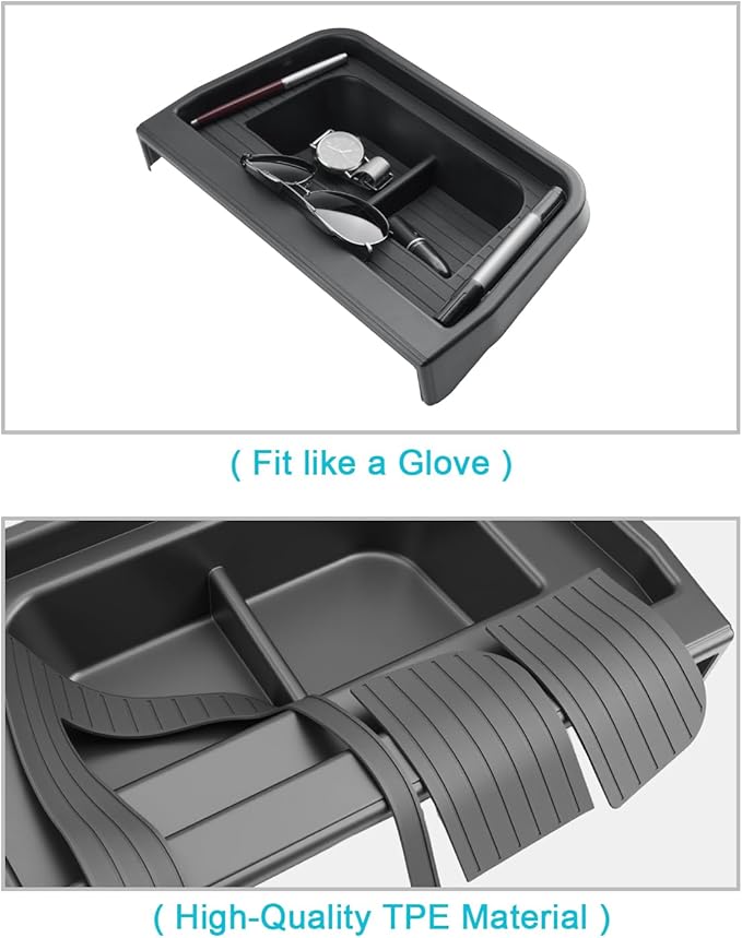 CDEFG 2PCS for 2025 2026 Ford Maverick Center Console Organizer Tray, for 2025 2026 Ford Maverick Accessories Dash Screen Org