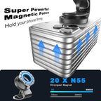 Magnetic Phone Holder for Car,Strong Non-Slip Car Phone Mount, Hands-Free Navigation for Car,Phone Holder for Car/Desk, Compatible with iPhone/Samsung and All Smartphones