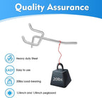 50 Pack 2 Inch Pegboard Hooks, L Shape Metal Hooks Kit for 1/4" and 1/8" Pegboard, Utility Hooks Suit for Organizing Storage 