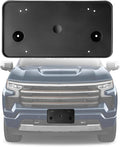 Front Bumper License Plate Frame Bracket Compatible with Chevrolet Chevy Silverado 1500 2022 2023 2024 2025, Black License Fr