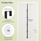 SWTYMIKI Over Door Hat Organizer - 2 Packs Metal Wall Mounted Hat Rack with 5-Tier Dual Hooks Design, Hanging Baseball Cap Or
