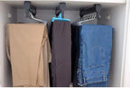 Pull Out Clothes Rail Extendable Pull Out Closet Rod - Wardrobe Pull-Out Trousers Rack, Extendable Clothes Rail 30-80 Cm, Clo