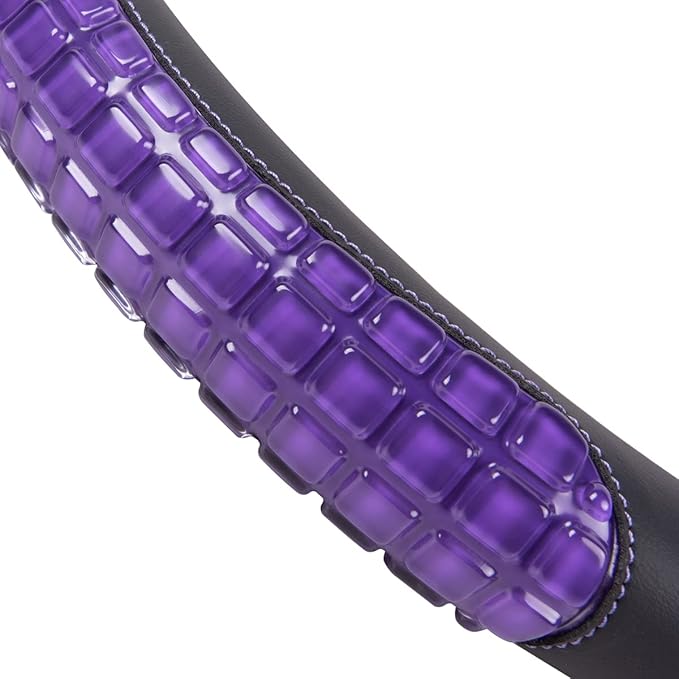 Flying Banner car Steering Wheel Cover Gel Massage Velvet Cool Warm Universal Size 15 inches SUV Truck Anti Slip Odorless Sum