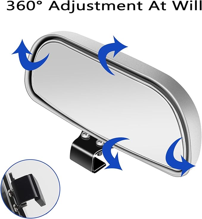 Car Blind Spot Mirrors 2 Pack - Universal Outside Rear View Mirror with Wide Field of View, Fog-Free Car Side Mirror Blindspot