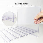 Purse Organizer for Closet, Adjustable Clear Shelf Dividers for Closet Organization Plastic Purse Storage Organizer Bag Organ