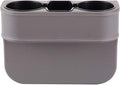 Car Seat Organizer Cup Drink Holders,Multifunctional Gap Filler Storage Box,Insert Organization Helps Reduce Distracted Driving&Holds phone Mount Mug Bottle Cellphones Coasters Wallet Cards (XBD-Gray)