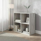 Signature Design by Ashley Paxberry Coastal 4 Cube Storage Organizer or Bookcase, Whitewash
