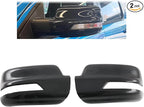 2 PCS Door Rearview Mirror Cover for Dodge RAM 1500 TRX 2021-2024 Exterior Decoration Accessory Kit (Imitate Carbon Fiber Pattern)