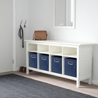 ShellKingdom Storage Bins, Foldable Fabric Storage Cubes And Cloth Storage Organizer Drawer with Metal Handle For Closet And 