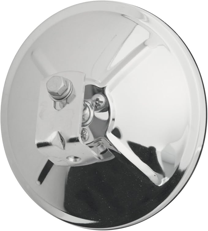 GG Grand General 33261 Stainless Steel 6” Convex Blind Spot Mirror with Center Mount for Trucks, Buses, Utility Vehicles and More